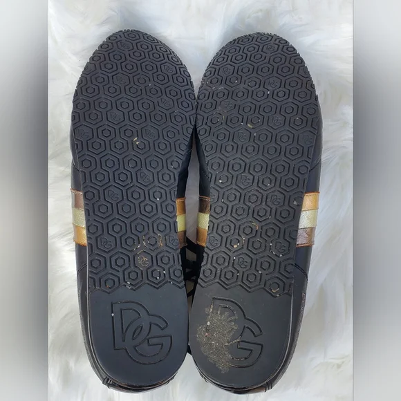 Dolce & Gabbana Black Leather Casual Sneaker sz 11 🎉 Host Pick - Picture 9 of 13